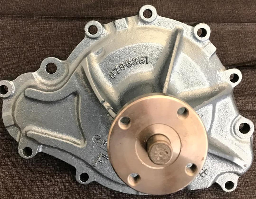 Rebuilt 1969 Pontiac Firebird GTO Grand Prix V8 water pump 9796351 F109 date 4"